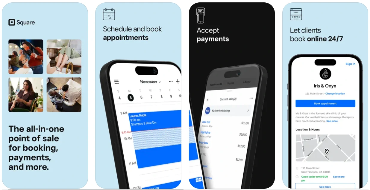 Square Appointment salon app